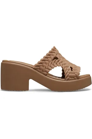 Crocs Sapia Brooklyn Woven Sepia Wedge Sandals AU 9 (EU 39.5)