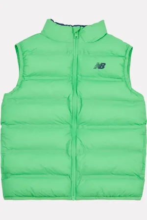 New Balance Green Boys Bond Quilted Gilet 9