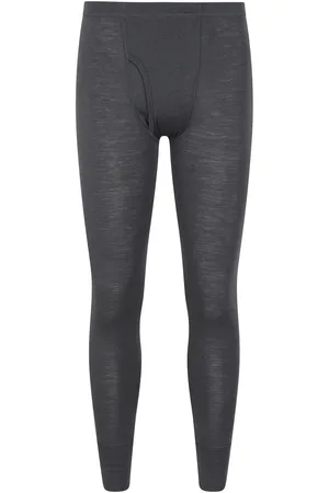 Mountain Warehouse Grey Mens Merino Thermal Neck And Joggers Set L