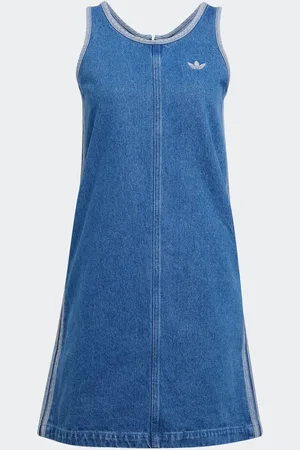 adidas 3 Stripw Denim 100% Cotton Dress XL