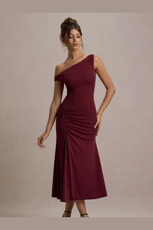 Club L Kerensa One-Shoulder Midi Dress AU 16