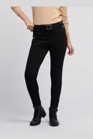U.S. Polo Assn. U. S. Polo Assn. Black Natural Womens Stretch Contour Smart Trousers XS