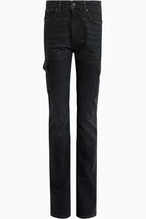AllSaints AllSaints Black Hollis Cargo Bootcut Jeans AU 30