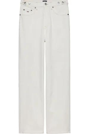 Tommy Hilfiger White Layla High Rise Slim Straight Jeans W30 L30