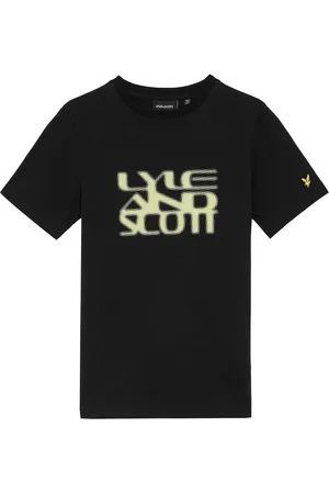 Lyle & Scott Black Formation Blur Graphic 100% Cotton T-Shirt 12