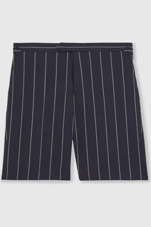 Reiss Vine Striped Side-Adjuster Shorts 32