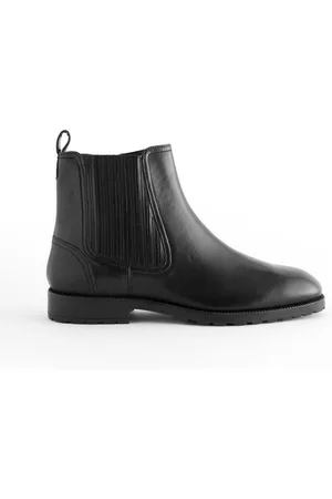 Next Black Standard/Wide Fit Forever Comfort Leather Chelsea Ankle Boots AU 8 (EU 39)