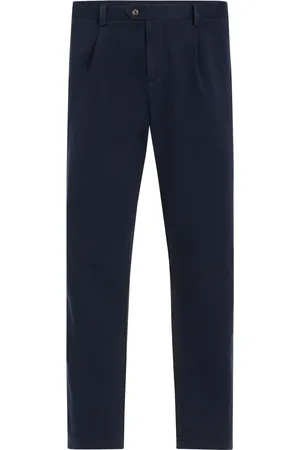 Tommy Hilfiger Blue Harlem Relaxed Stretch Structured Chino Trousers W32 L32