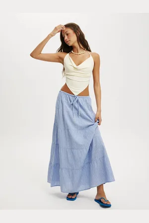 Cotton On Haven Multi Tiered Maxi Skirt AU 6