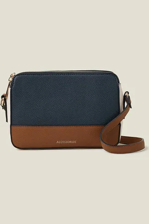 Accessorize Blue Suedette Classic Cross-Body Bag One
