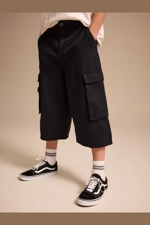 Next Extra Long 100% Cotton Cargo Jort Shorts (3-16yrs) 7 Years (122cm)