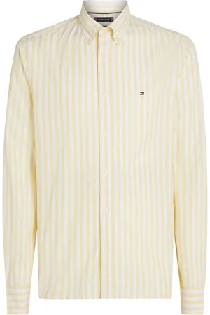 Tommy Hilfiger Regular Fit Flex Poplin Stripe 100% Cotton Shirt L