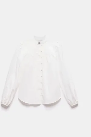 mint&berry Blouson 100% Cotton Shirt L