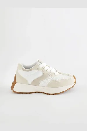 Next White Neutral Lace-Up Chunky Trainers AU 7 (EU 41)