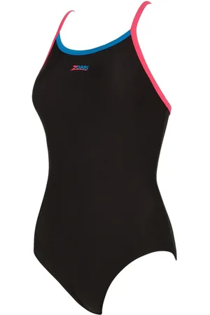 Zoggs Cannon Strikeback Black Swimsuit AU 18