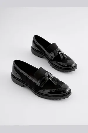 Next Standard/Wide Fit Forever Comfort Tassel Detail Cleated Chunky Loafer Shoes AU 6 (EU 37)