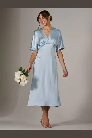 Jolie Moi Satin A-Line Midaxi Dress AU 10