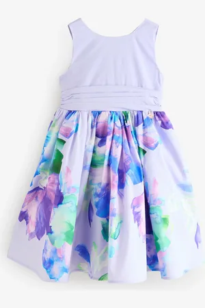 Angel & Rocket Elisa Print Border Bow Back Dress 11 Years (146cm)