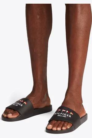 Tommy Hilfiger Black Nyc Pool Slides AU 10 (EU 44)