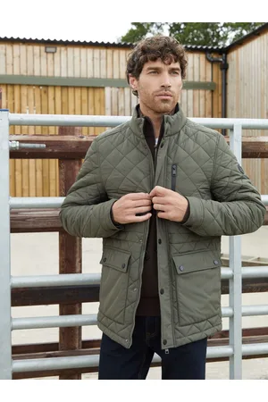 Threadbare Khaki Green Long Sleeve Textured Knitted Jackets M