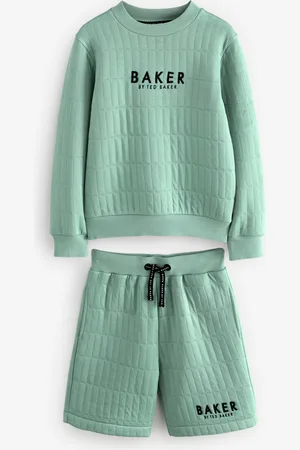Ted Baker Green Quilted Sweatshirt And Shorts Set 2