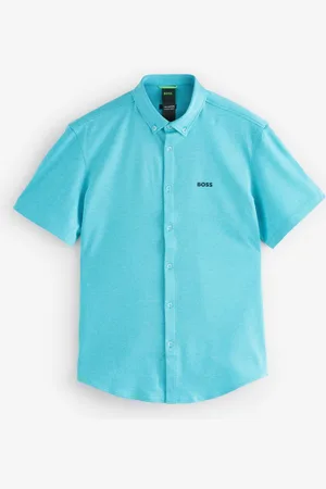 HUGO BOSS Regular Fit Short Sleeve 100% Cotton Shirt XL