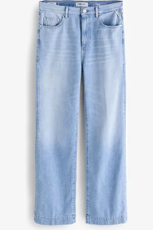 Replay Blue Melja Relaxed Straight Fit Jeans W32 L30