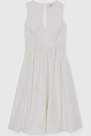 Reiss Liza 100% Cotton Corset Midi Dress AU 12
