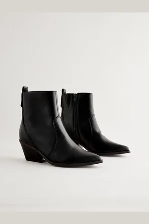 Next Black Tumbled Standard/Wide Fit Forever Comfort Cowboy Ankle Boots AU 7.5 (EU 38.5)
