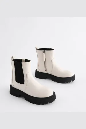 Next White Chunky Chelsea Boots AU 7 (EU 41)