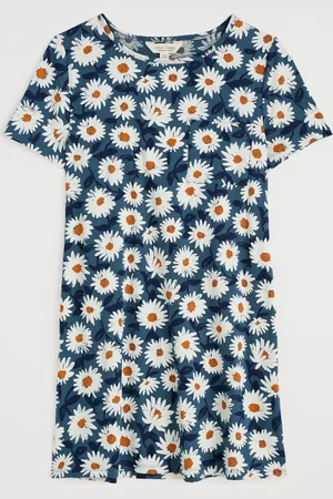 Seasalt Cornwall Blue Multi Bowithick Jersey Tunic AU 26-28