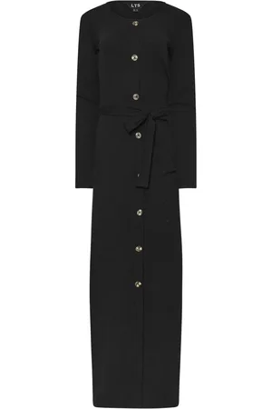 Long Tall Sally Long Sleeve Ribbed Button Maxi Dress AU 12 Tall