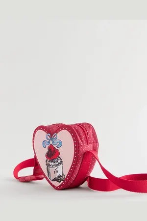 Cath Kidston Pink/Red Kids Paddington Hearts Cross-Body Bag One