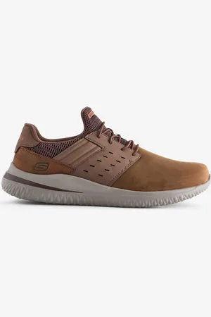 Skechers Brown Wide Fit Delson 3.0 Ezra Trainers AU 8 (EU 39.5)