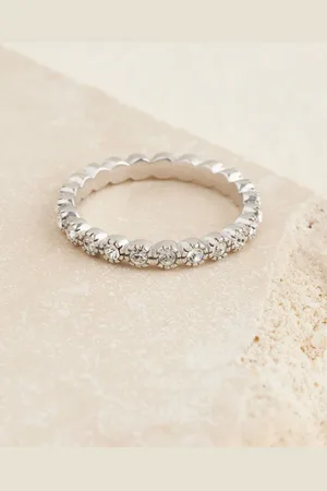 Next Sterling Silver Sparkle Band Ring L
