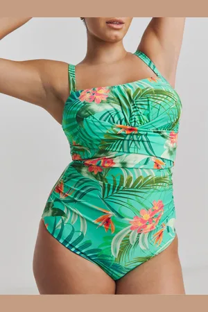 Simply Be Green Magisculpt Bandeau Swimsuit 14