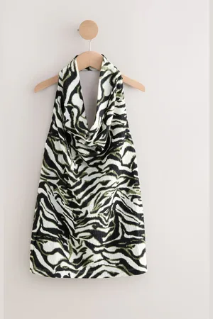 Next Zebra Print Texture Hater Neck Top 12