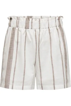JDY Stripe 100% Cotton Blend Shorts AU 10