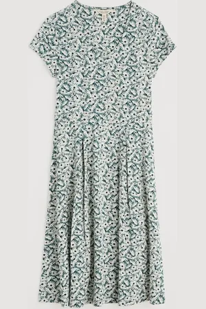 Seasalt Cornwall Secret Cove 3/4 Sleeve Midi Dress AU 10