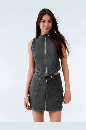Next 100% Cotton Micro Mini Denim Skirt 18long