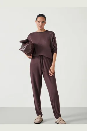 Hush Puppies Brown Elle Supersoft Relaxed Joggers S
