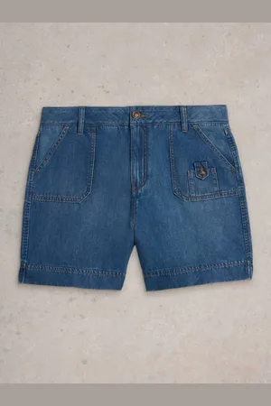 White Stuff Mollie Combat Denim Shorts AU 12