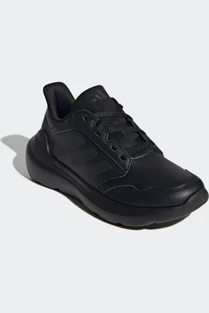 adidas Black Tensaur Run 3 Synthetic Leather Trainers AU 3.5 (EU 36)