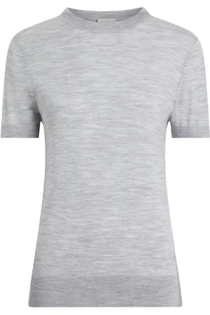Calvin Klein Grey Regular Fit Wool Blend T-Shirt Jumper M