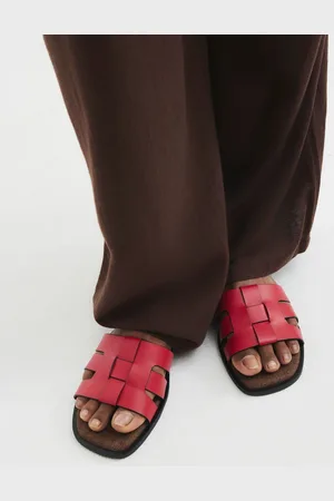 River Island Red Weave Mules Flat Sandals AU 9 (EU 40)