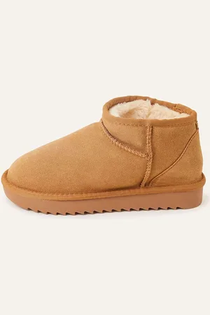 Accessorize Tan Brown Mini Suede Boots AU 6 (EU 37)