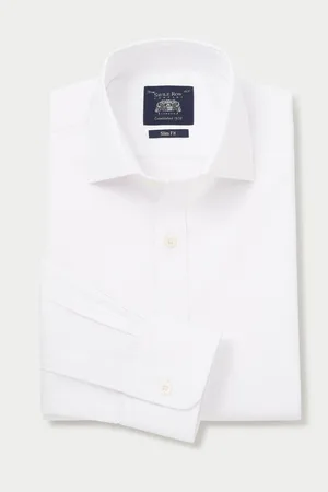 SAVILE ROW The Stretch 100% Cotton Formal Shirt AU 39 Regular