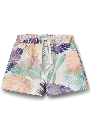 Benetton Girls All-Over Pattern 100% Cotton Shorts 11