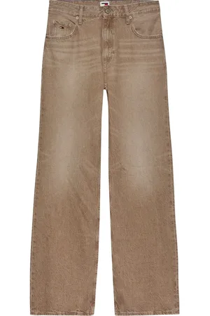 Tommy Hilfiger Brown Mia Mid Rise Relaxed Straight 100% Cotton Jeans W28 L32