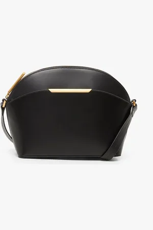 Jasper Conran Darcey Leather Dome Cross-Body Bag with Gold Tab One